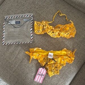 MC2 Saint Barth Yellow Paisley Kids Bikini